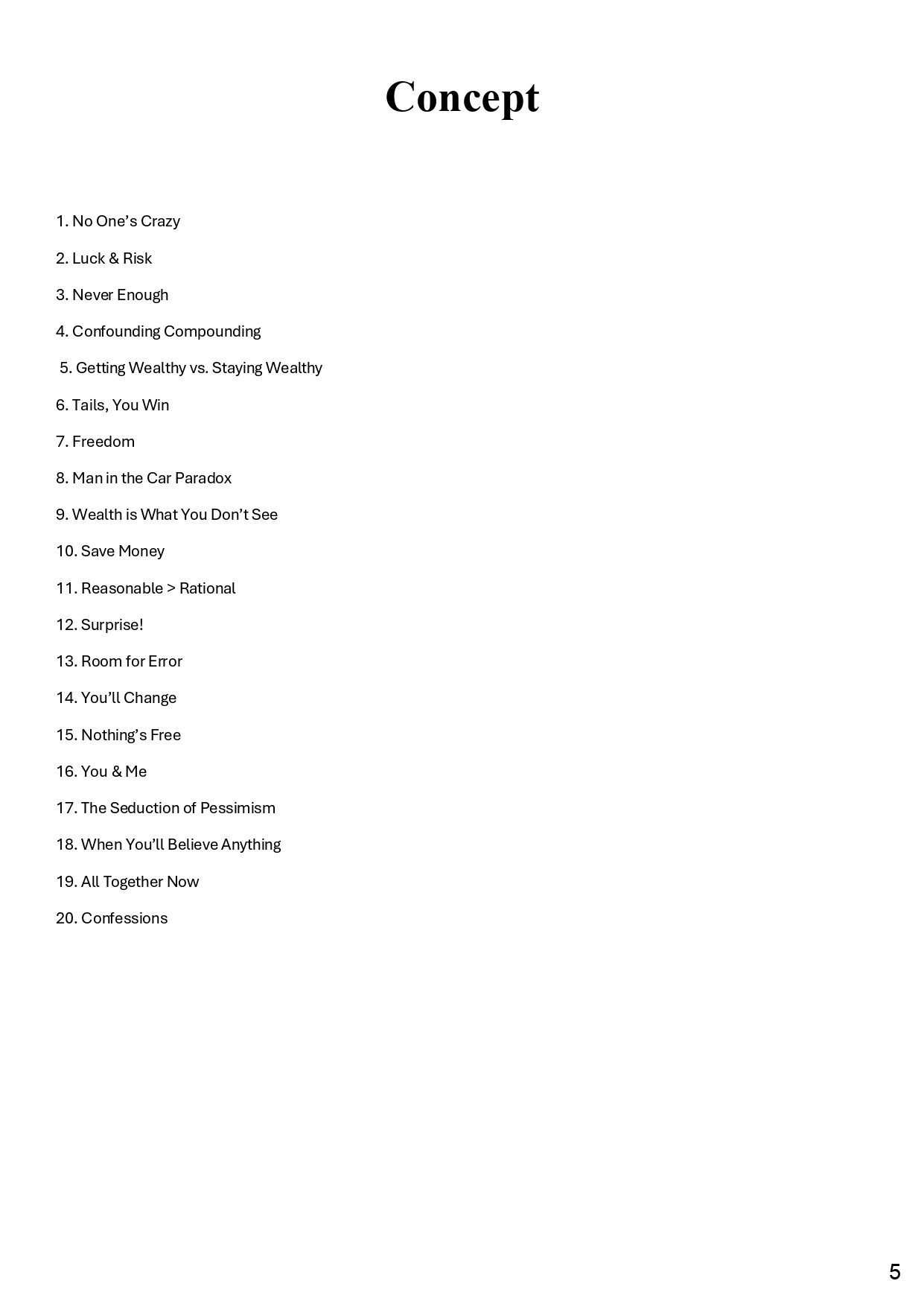 The Psychology of Money book